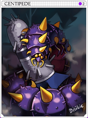 Centipede Card illustration
