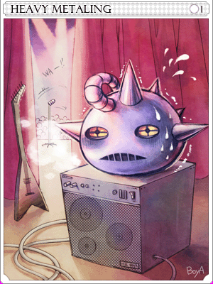 Heavy Metaling Card illustration