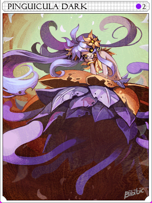 Dark Pinguicula Card illustration