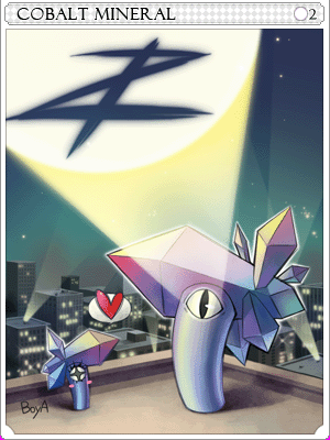 Cobalt Mineral Card illustration