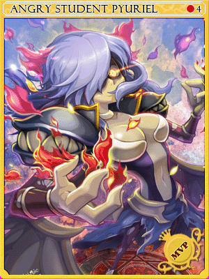 Angry Student Pyuriel Card illustration
