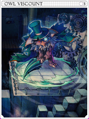 Owl Viscount Card illustration
