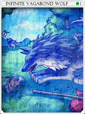 Infinite Vagabond Wolf Card illustration