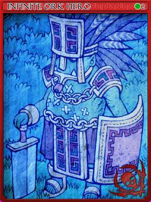 Infinite Orc Hero Card illustration