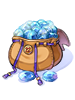 Blue Gemstone Pouch