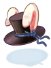 Costume Black Rabbit Hat