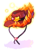 Costume Alive Ten Gallon Hat Of Flame