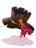 Costume Black Evil Druid Hat