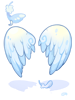 Costume Cupid Wing Skyblue