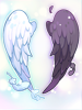 Costume Wings of Light and Darkness