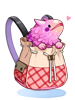 Costume Red Pitaya Backpack