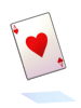 Costume Heart Card in Mouth
