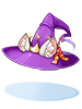 Costume Purple Big Ears Witch Hat