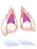 Costume White Fox Ears