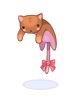 Costume Brown Drooping Cat