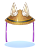 Costume White Fox Bamboo Hat