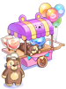 Costume Bear Candy Cart