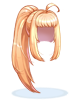 Costume Ponytail Hair (Yellow)