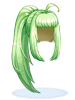 Costume Ponytail Hair (Green)
