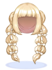 Costume Curly Hair (Blonde)