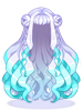 Costume Rose Wave (Silver Blue)