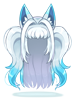 Costume White Fox Hood Twin (No Decoration)