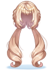 Costume Braided Twin Ribbons (No Decoration)
