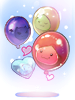 Costume Poring Family Celebration Balloon