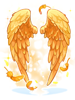 Costume Wavy Scarlet Wings
