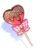 Costume Heart Stick Chocolate
