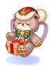 Costume Santa Teddy Bear Doll Bag