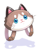 Costume Ragdoll Face Bag
