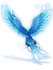Costume Blue Magpie Wings