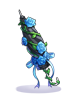 Costume Blue Rose Parasol