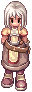 Swordman, female, standing